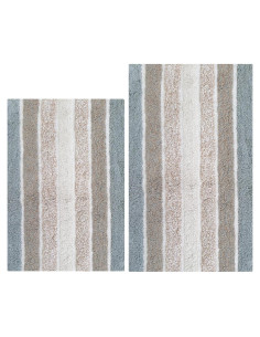 Juego de Alfombrillas de Baño Reversibles The Beer Valley 2 Piezas Algodón 53x81 cm y 43x61 cm