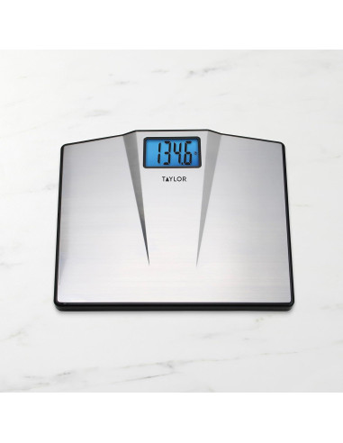 Escala Digital de Baño Taylor 7410, Acero Inoxidable, 250 kg