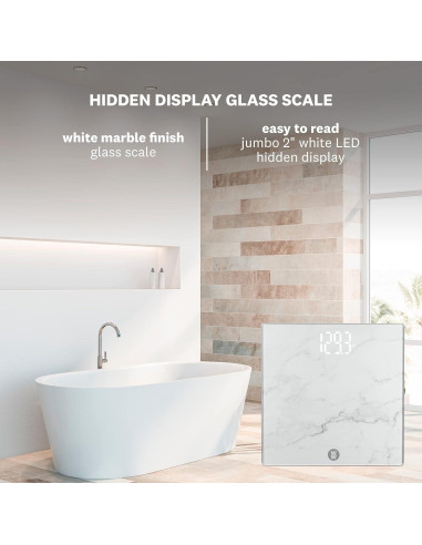 Báscula Digital de Baño Conair WW545Z Acabado Mármol 182 kg