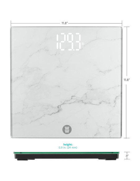 Báscula Digital de Baño Conair WW545Z Acabado Mármol 182 kg Báscula Digital de Baño Conair WW545Z Acabado Mármol 182 kg