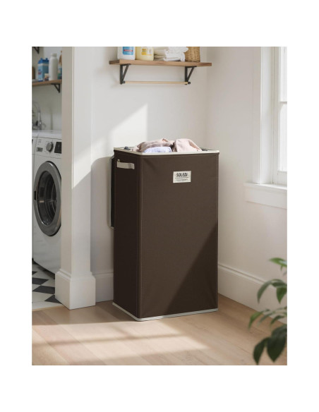 Cesto de Ropa SOLEDI 100L con Tapa y Bolsa Extraíble Chocolate Cesto de Ropa SOLEDI 100L con Tapa y Bolsa Extraíble Chocolate