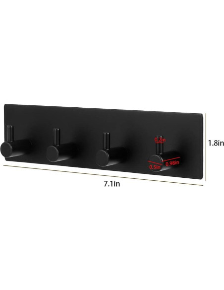 Soporte de Llaves Picowe Negro 4 Filas Acero Inoxidable Soporte de Llaves Picowe Negro 4 Filas Acero Inoxidable