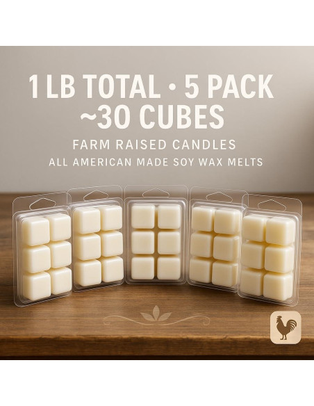 Ceritas de Cera de Soja Velas Criadas en Granja - 5 Aromas Otoñales - 454 g Ceritas de Cera de Soja Velas Criadas en Granja - 5 Aromas Otoñales - 454 g