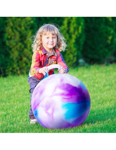 Bola Saltarina ZOOJOY 45cm con Mango para Niños 3-8 Años
