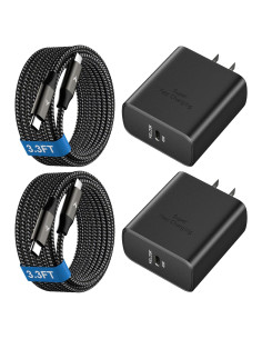 Cargador Rápido 45W USB C VELOGK + 2 Cables 3.3FT Samsung