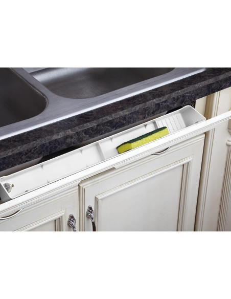 Bandeja de Plástico Rev-A-Shelf 61 cm para Fregadero Blanco Bandeja de Plástico Rev-A-Shelf 61 cm para Fregadero Blanco