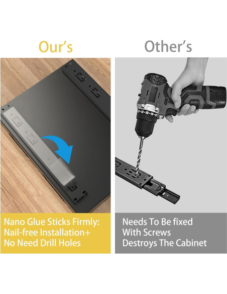 Cajón Extraíble Yawinhe para Gabinete Negro 38.6x27.4x8.1cm Cajón Extraíble Yawinhe para Gabinete Negro 38.6x27.4x8.1cm