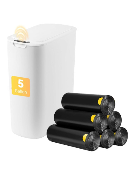 Cesto de Basura Automático LJIACLEA 19L Blanco con Sensor Cesto de Basura Automático LJIACLEA 19L Blanco con Sensor