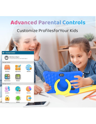 Tableta para Niños aiprotablet K07 Pro 7" Android 15 8GB+32GB