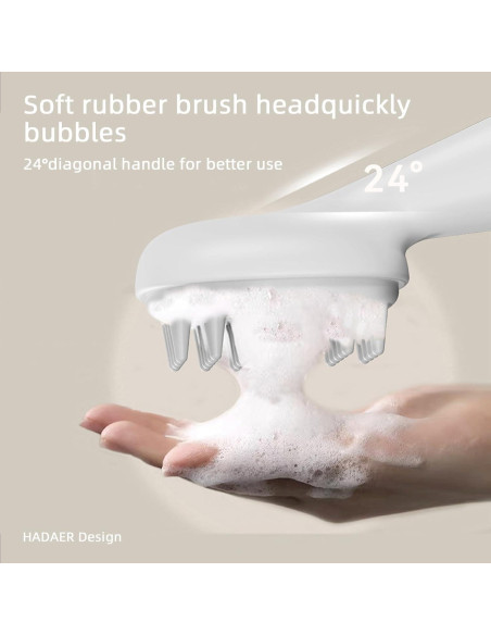 Masajeador y Exfoliador de Cuero Cabelludo HADADER 16cm Masajeador y Exfoliador de Cuero Cabelludo HADADER 16cm