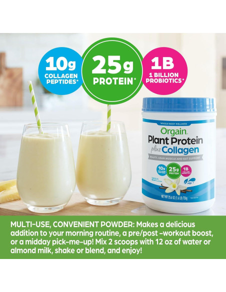 Polvo de Proteína Orgánica con Colágeno Orgain Vainilla 0.72kg Polvo de Proteína Orgánica con Colágeno Orgain Vainilla 0.72kg