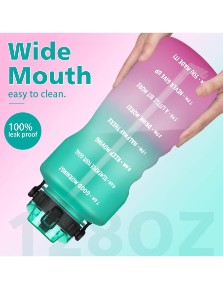 Botella de Agua ZOMAKE 3.78 L con Pajilla y Marcador de Tiempo Botella de Agua ZOMAKE 3.78 L con Pajilla y Marcador de Tiempo