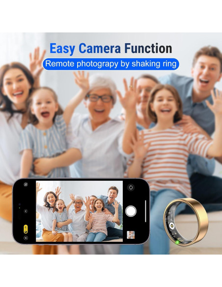 Anillo Inteligente YULUCKGO BJ02 Oro Monitoreo Salud Mujer Anillo Inteligente YULUCKGO BJ02 Oro Monitoreo Salud Mujer