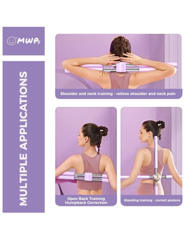 Corrector de Postura Genérico MWPS Ajustable 58-86 cm Púrpura