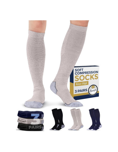 Calcetines de Compresión Pembrook para Hombres - 3 Pares 8-15 mmHg