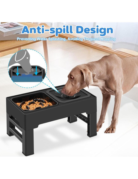 Cuencos Elevados Ajustables IKUSO para Perros y Gatos 2-en-1 Cuencos Elevados Ajustables IKUSO para Perros y Gatos 2-en-1
