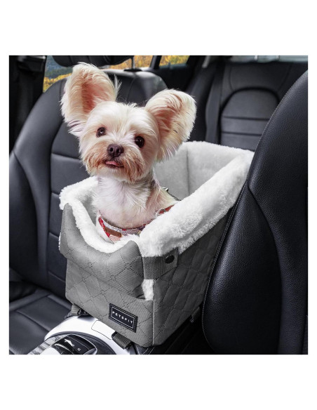 Asiento de Coche para Perros PETSFIT Pequeño Gris 43.5x24x21.5cm Asiento de Coche para Perros PETSFIT Pequeño Gris 43.5x24x21.5cm
