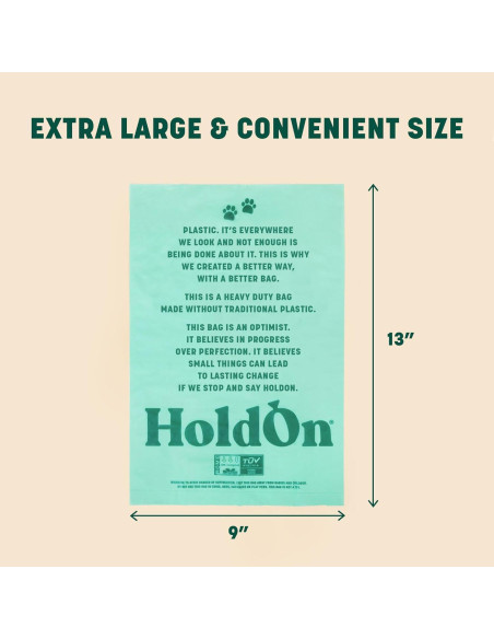 Bolsas para Excremento de Perro HoldOn - Extra Gruesas y Resistentes Bolsas para Excremento de Perro HoldOn - Extra Gruesas y Resistentes