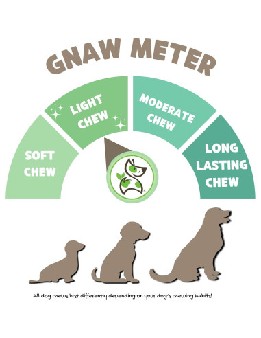 Tendones de Pavo USA Nature Gnaws 113.4g - Snack Natural para Perros