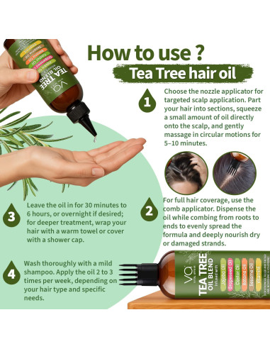 Aceite de Árbol de Té Vital Affair 177 ml - Tratamiento Cabello