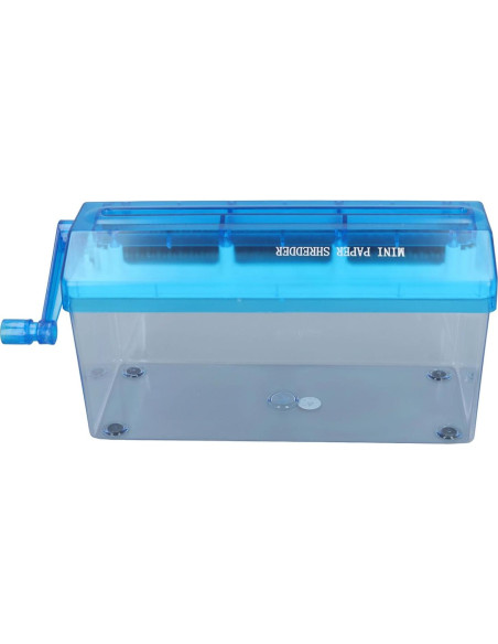 Mini Trituradora de Papel Manual ViaGasaFamido 1.5L Azul Mini Trituradora de Papel Manual ViaGasaFamido 1.5L Azul