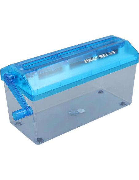 Mini Trituradora de Papel Manual ViaGasaFamido 1.5L Azul Mini Trituradora de Papel Manual ViaGasaFamido 1.5L Azul