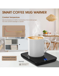 Calentador de Tazas Misby Negro con Apagado Automático 2