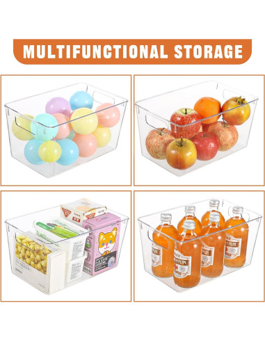 Paquete de 12 cajas de almacenamiento Freebat 35.8x21x27.2 cm
