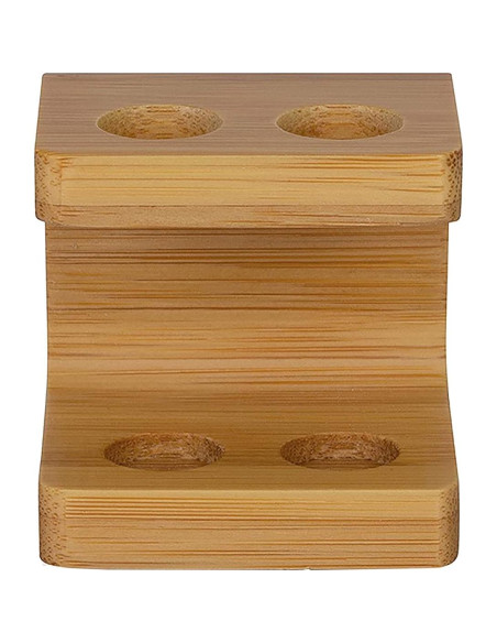 Soporte de Bambú para Cabezas de Cepillo de Dientes Tookie - 2 Ranuras Soporte de Bambú para Cabezas de Cepillo de Dientes Tookie - 2 Ranuras