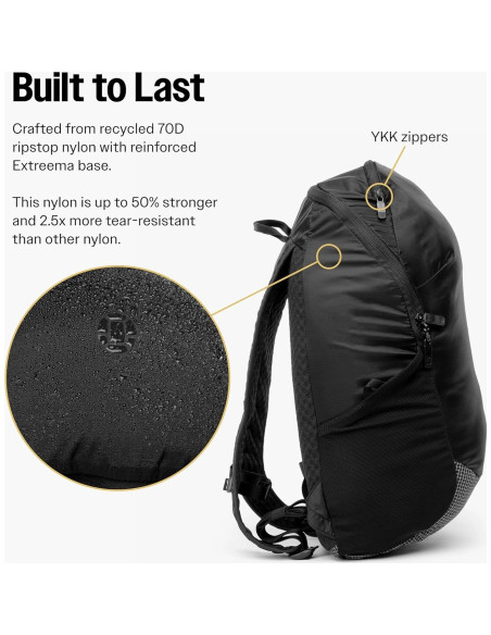 Mochila Plegable Tortuga 19L Nylon Resistente Unisex Mochila Plegable Tortuga 19L Nylon Resistente Unisex