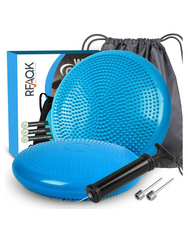 Cojín de Inestabilidad RFAQK Azul - Disco de Equilibrio 33.4 cm