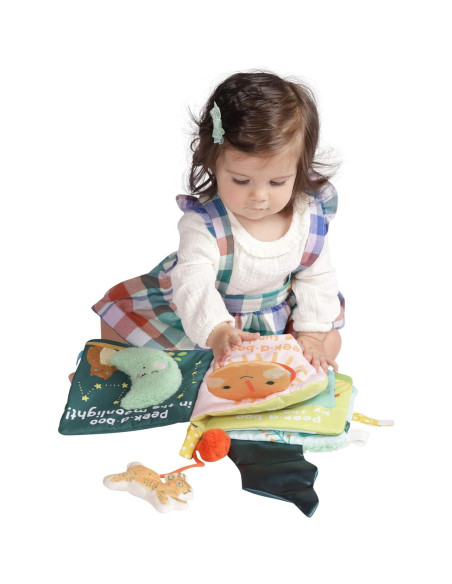 Libro Suave de Actividades Manhattan Toy Peek-a-Boo 0-4 años Libro Suave de Actividades Manhattan Toy Peek-a-Boo 0-4 años