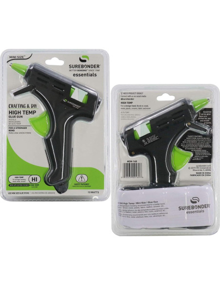 Pistola de Pegamento Caliente Surebonder GM-160 Mini 10W Negra Pistola de Pegamento Caliente Surebonder GM-160 Mini 10W Negra