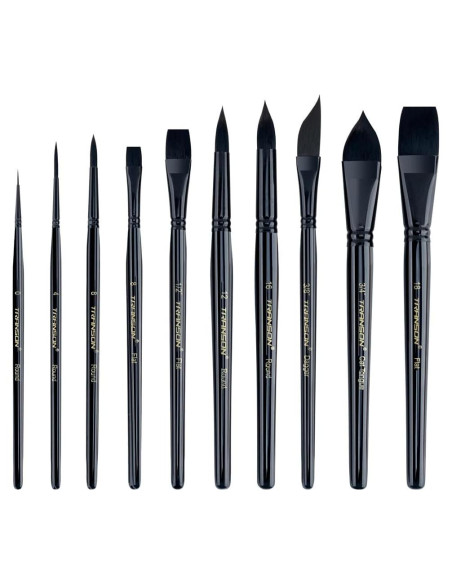 Set de 10 Pinceles de Acuarela Transon Profesionales Set de 10 Pinceles de Acuarela Transon Profesionales