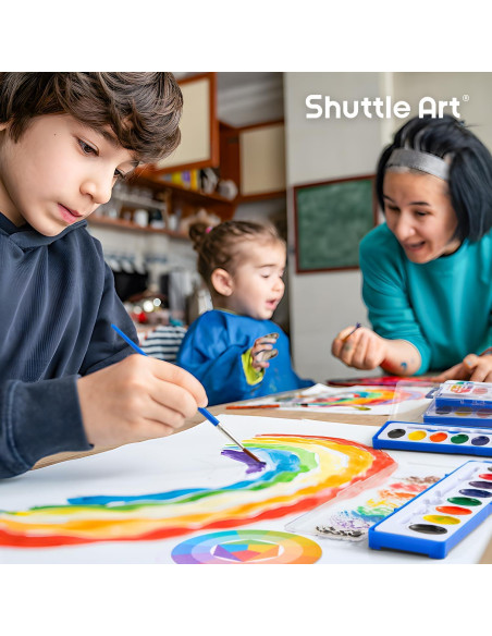 Conjunto de Pintura Acuarela Shuttle Art 60 Paquetes 8 Colores Conjunto de Pintura Acuarela Shuttle Art 60 Paquetes 8 Colores