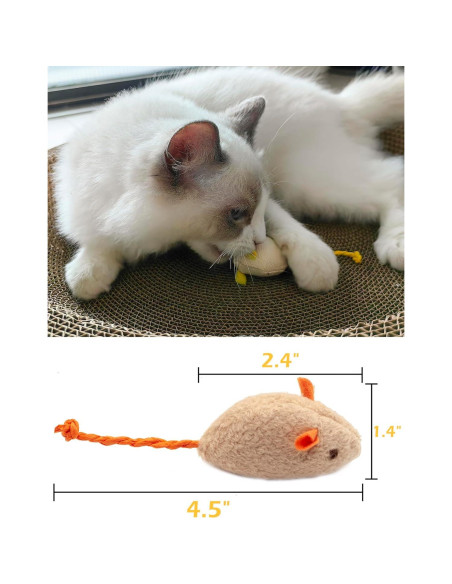 Juguete para Gato Fashion's Talk - 18 Ratones de Peluche con Hierba Gatera Juguete para Gato Fashion's Talk - 18 Ratones de Peluche con Hierba Gatera