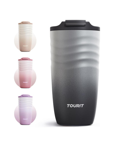 Taza de Café de Viaje TOURIT 473 ml Acero Inoxidable Aislada Taza de Café de Viaje TOURIT 473 ml Acero Inoxidable Aislada