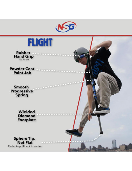 Pogo Stick NSG Flight Premium Performance Azul 36.3-81.6 kg Pogo Stick NSG Flight Premium Performance Azul 36.3-81.6 kg