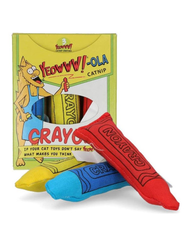 Crayón de Catnip Yeowww! - 3 Juguetes para Gatos