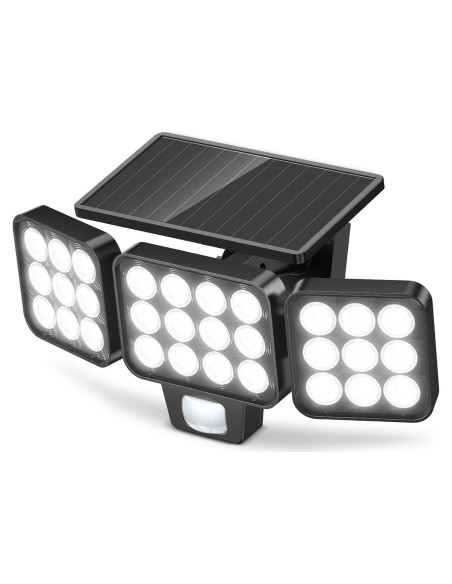 Luces Solares WdtPro 3500LM con Sensor de Movimiento - 1 Paquete Luces Solares WdtPro 3500LM con Sensor de Movimiento - 1 Paquete