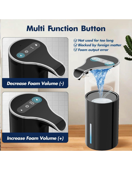 Dispensador de Jabón Espumoso Automático YIKHOM 450ml USB Dispensador de Jabón Espumoso Automático YIKHOM 450ml USB