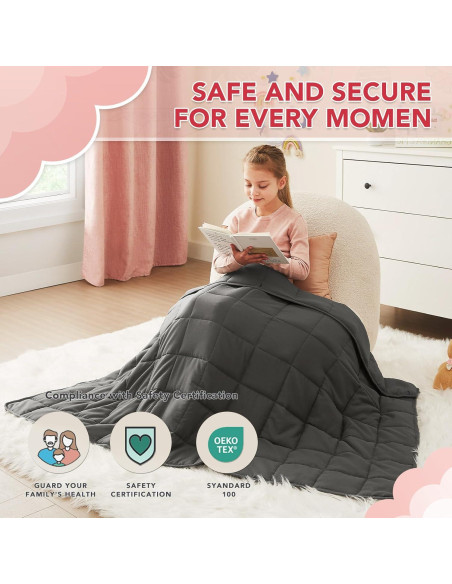 Manta con peso CuteKing 1.36kg 50x76cm Gris Microfibra Manta con peso CuteKing 1.36kg 50x76cm Gris Microfibra