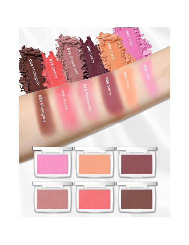 Paleta de Rubor en Polvo Mate Lestpola Rosa 4.5g - Alta Pigmentación