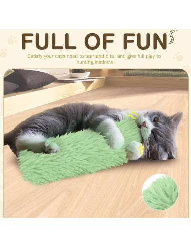 Juguetes para Gatos SINROBO - Almohadas Interactivas Catnip 3 Piezas