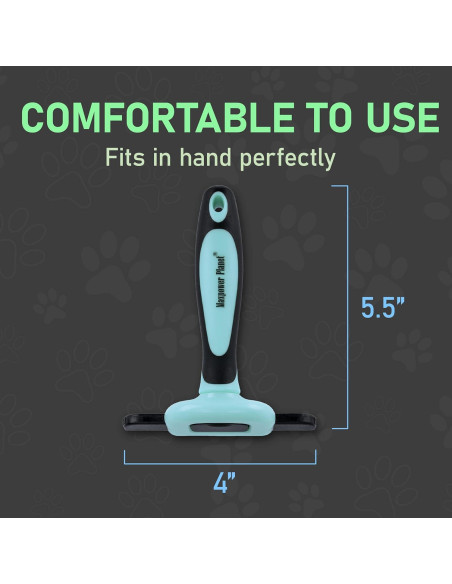 Cepillo Deshedding Maxpower Planet para Perros y Gatos - Azul