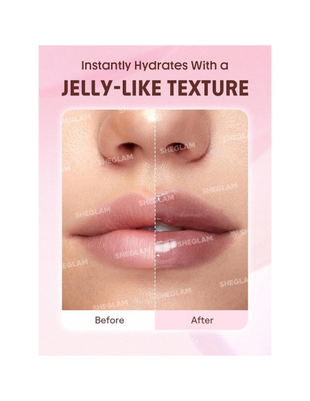 SHEGLAM Jelly Wow Aceite Labial Tinte Brillo Natural 35g SHEGLAM Jelly Wow Aceite Labial Tinte Brillo Natural 35g