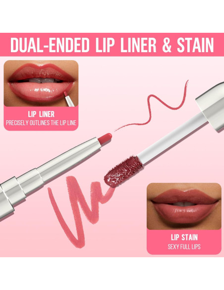 Tinte de Labios iMethod Rosa Nude 2-en-1 Larga Duración Tinte de Labios iMethod Rosa Nude 2-en-1 Larga Duración