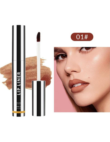 Lápiz de Labios Peel Off FPIZRTES 2 PCS Larga Duración Mate