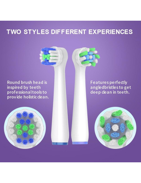 Cabezas de Cepillo de Dientes Eléctrico AodoT - 8 Repuestos Precision Clean para Oral-B Cabezas de Cepillo de Dientes Eléctrico AodoT - 8 Repuestos Precision Clean para Oral-B