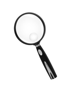 Lupa de Mano Feosky 10X 30X Lente Acrílica 75mm Plata